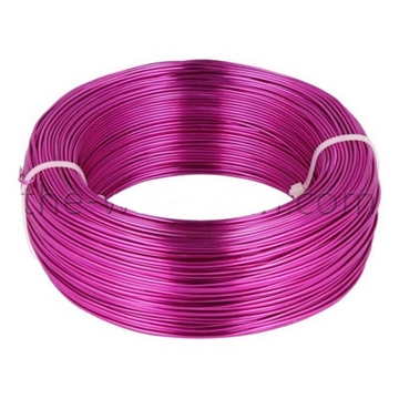 Aluminiums-tråd 1 mm Pink 120 meter.